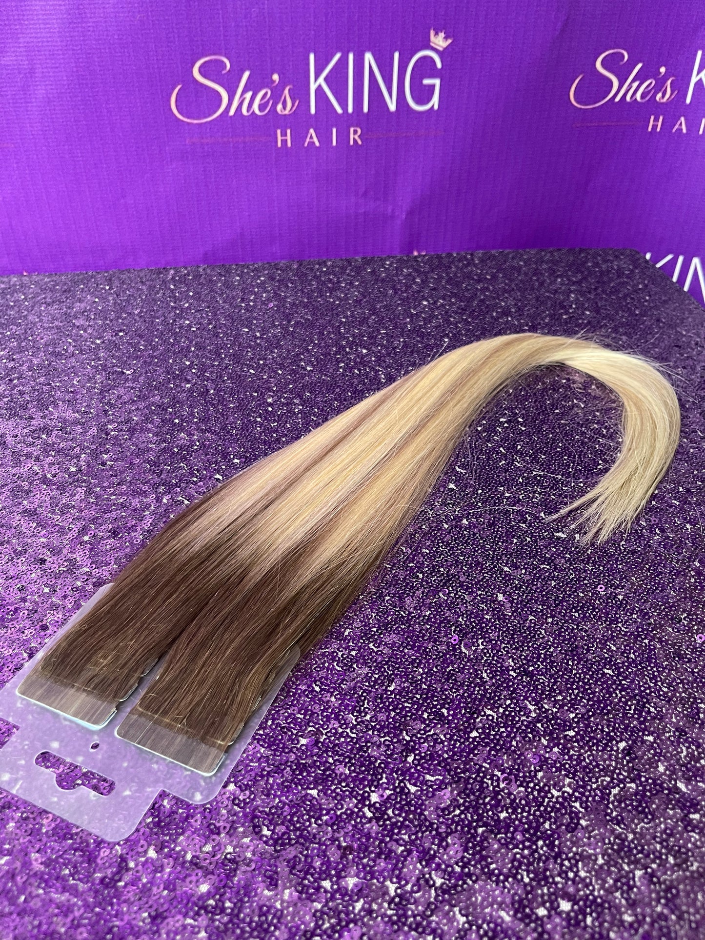 Custom Color Tape-In Hair Extensions