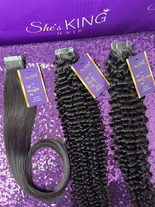 Tape In Hair Extensions Natural Black (1b)