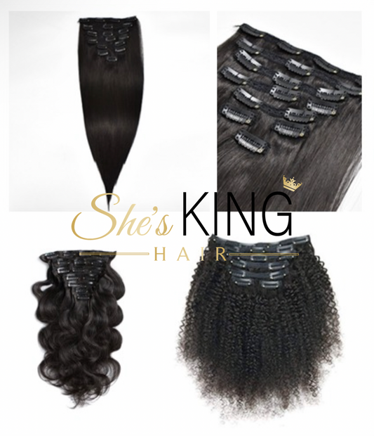 Natural Black (1b) Clip Ins